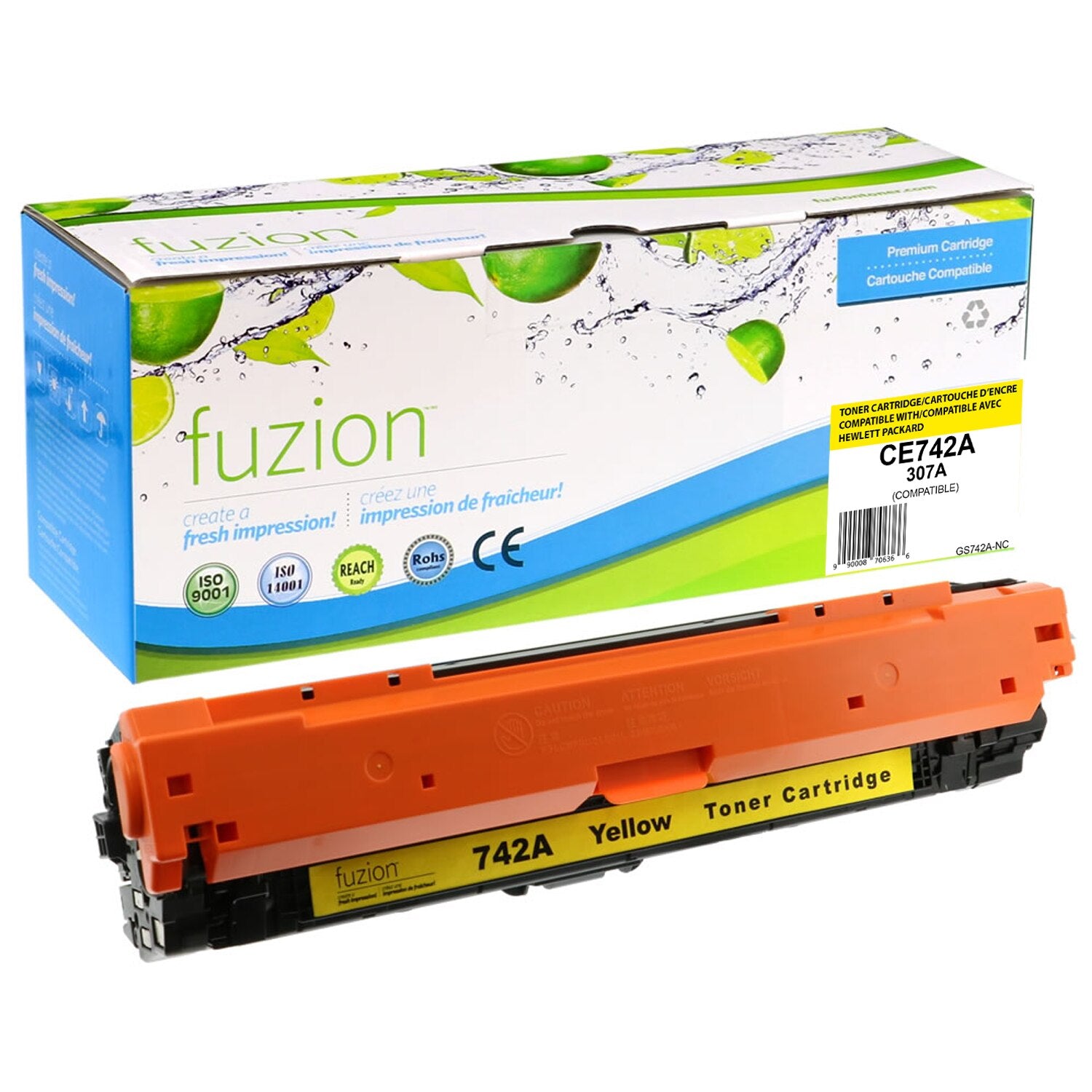 HP CE742A (307A) Compatible Toner Cartridge 