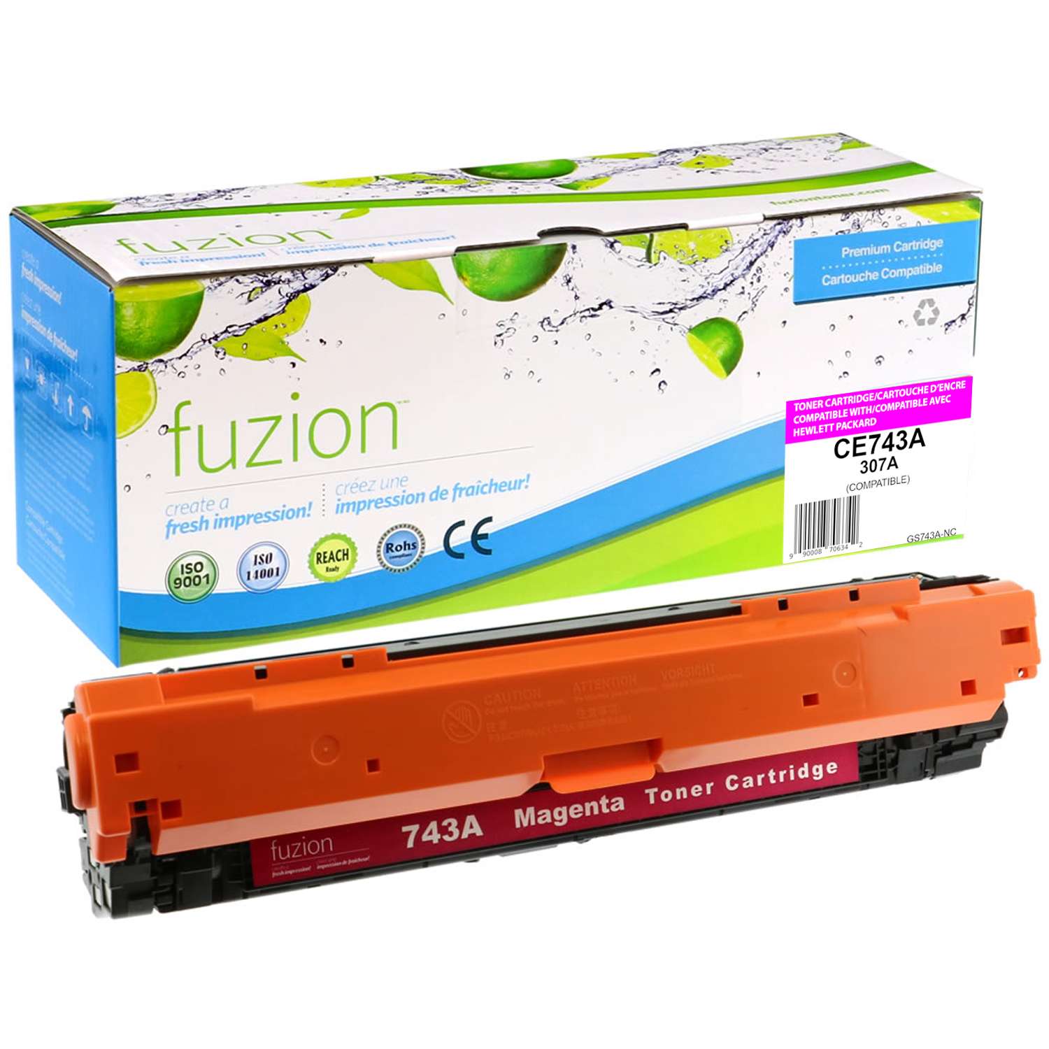 HP CE743A (307A) Compatible Toner Cartridge 