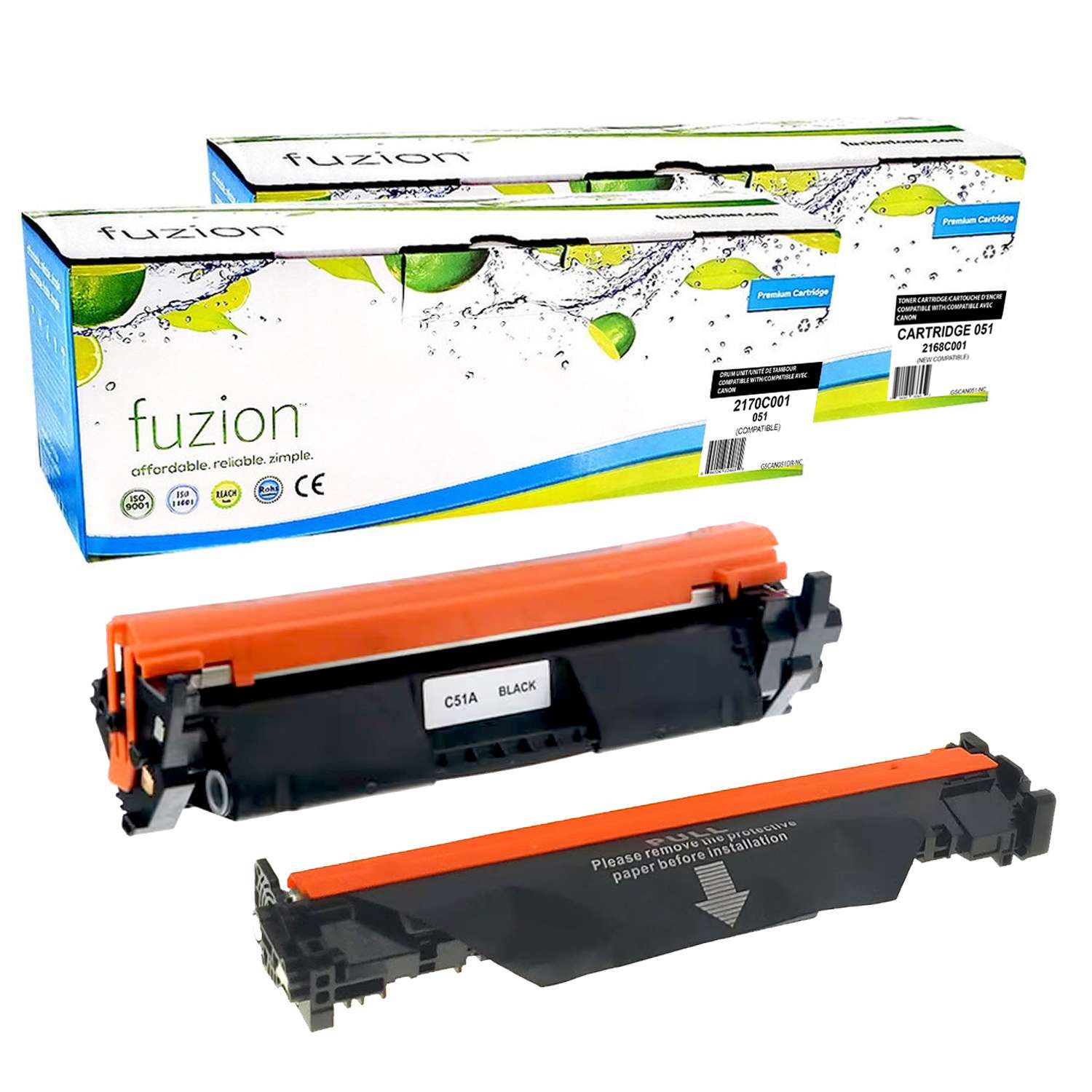 Canon 051 / 051DR Compatible Toner Cartridge & Drum Combo