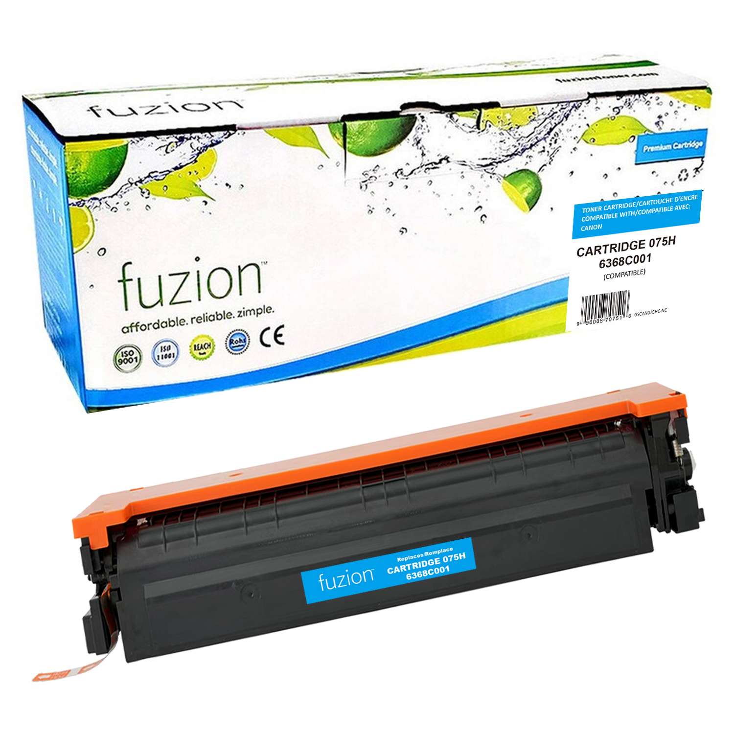 Canon 6368C001 (075H) Compatible Toner Cartridge