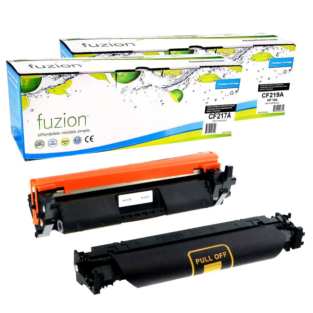 HP CF217A (17A) / CF219A (19A) Compatible Toner Cartridge & Drum Combo