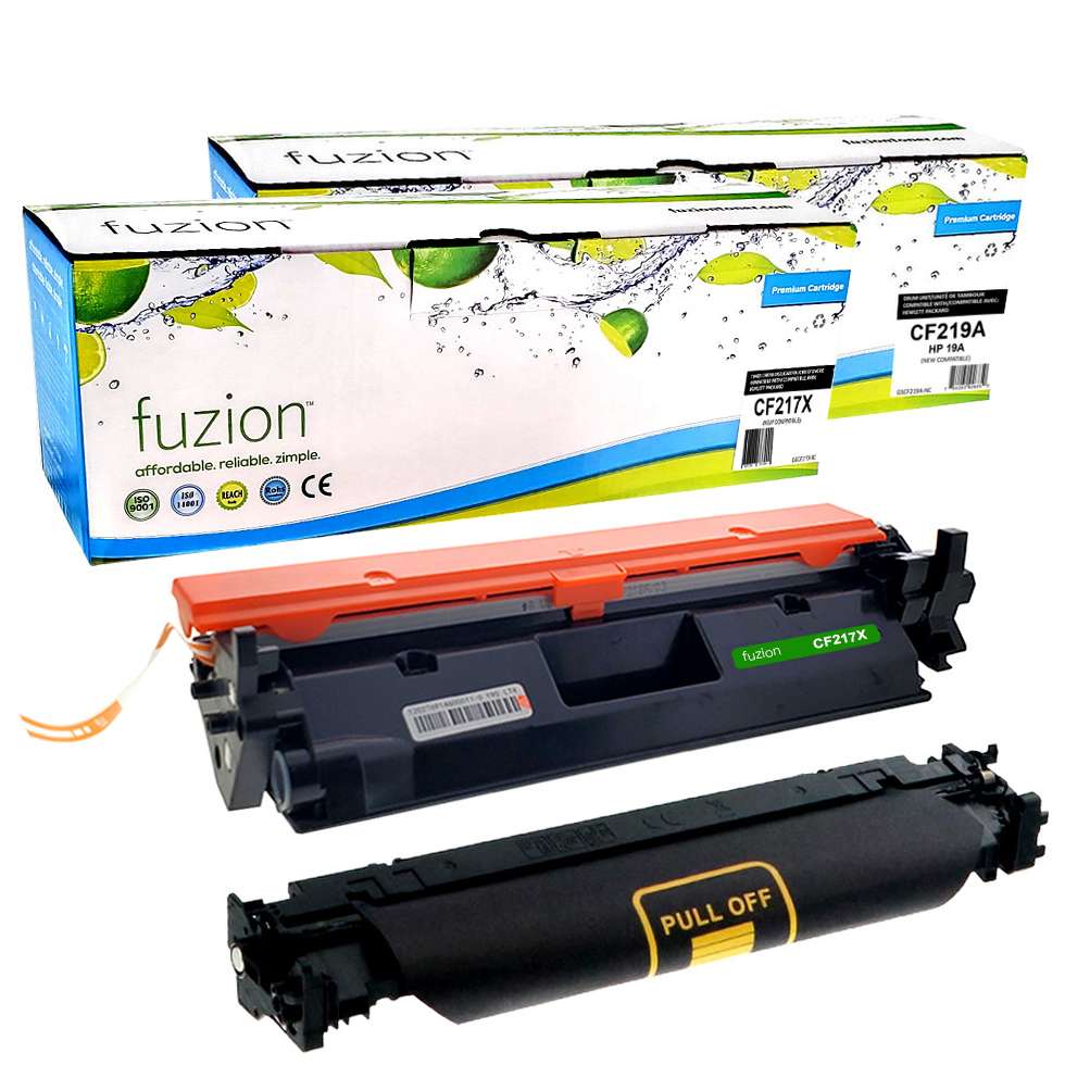 HP CF217X (17X) / CF219A (19A) Compatible Toner Cartridge & Drum Combo