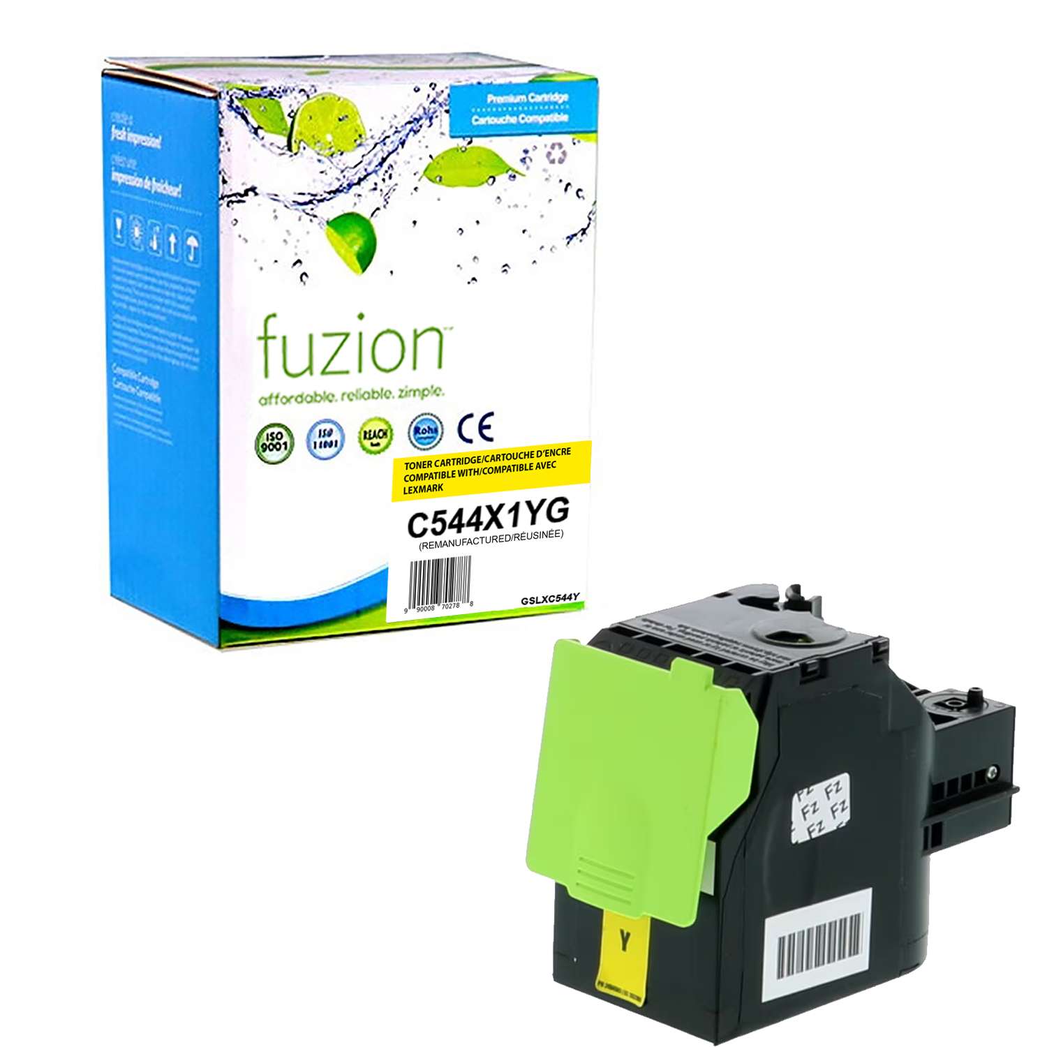 Lexmark C544X1YG Remanufactured Toner Cartridge