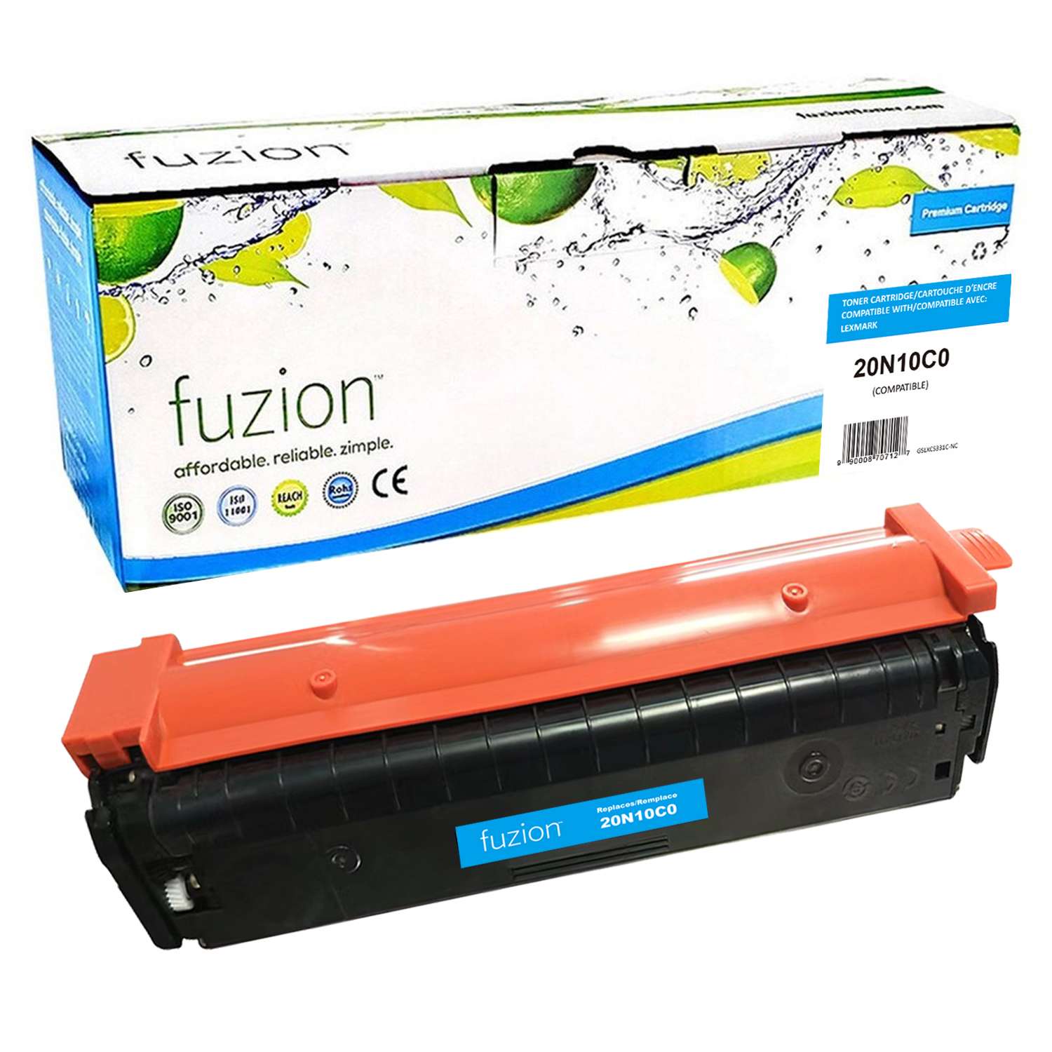Lexmark 20N10C0 Compatible Toner Cartridge 