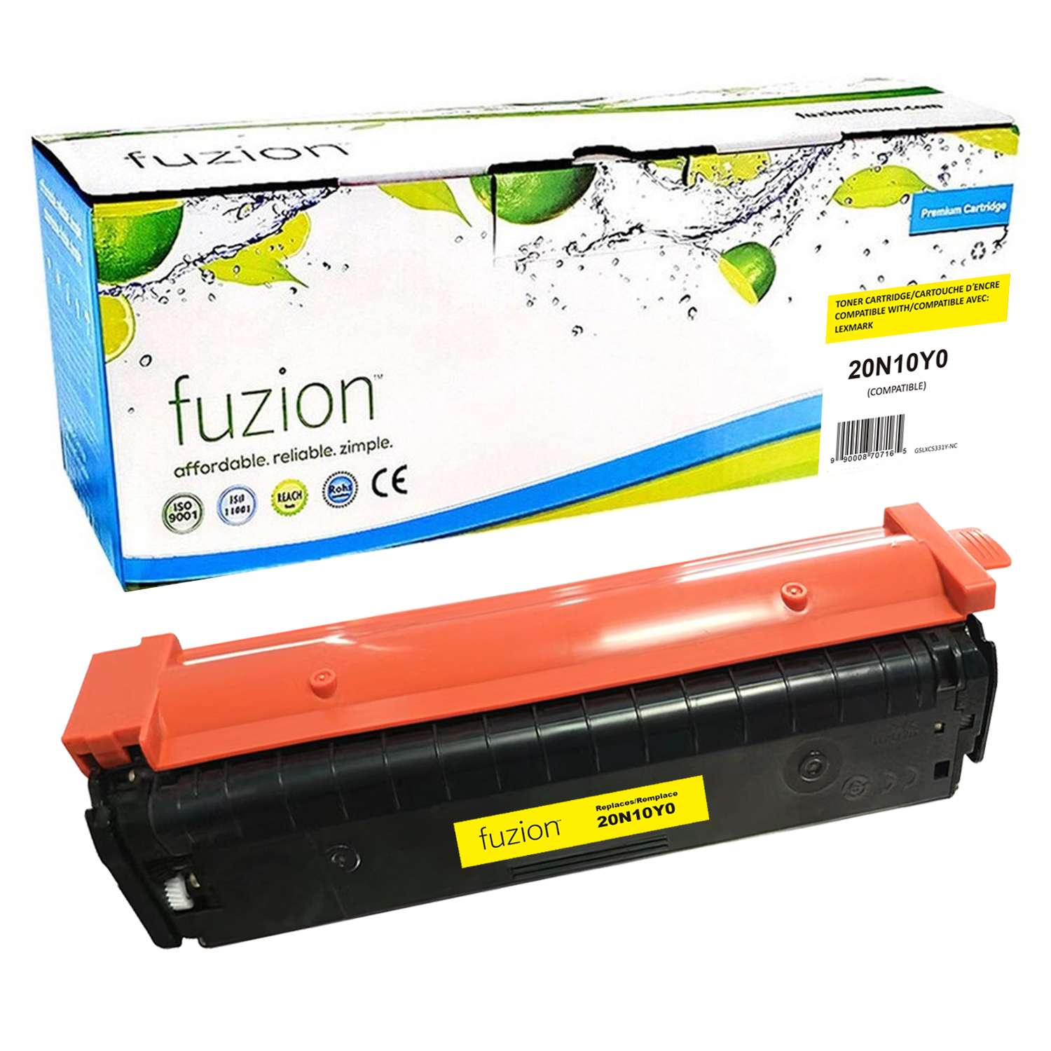 Lexmark 20N10Y0 Compatible Toner Cartridge 