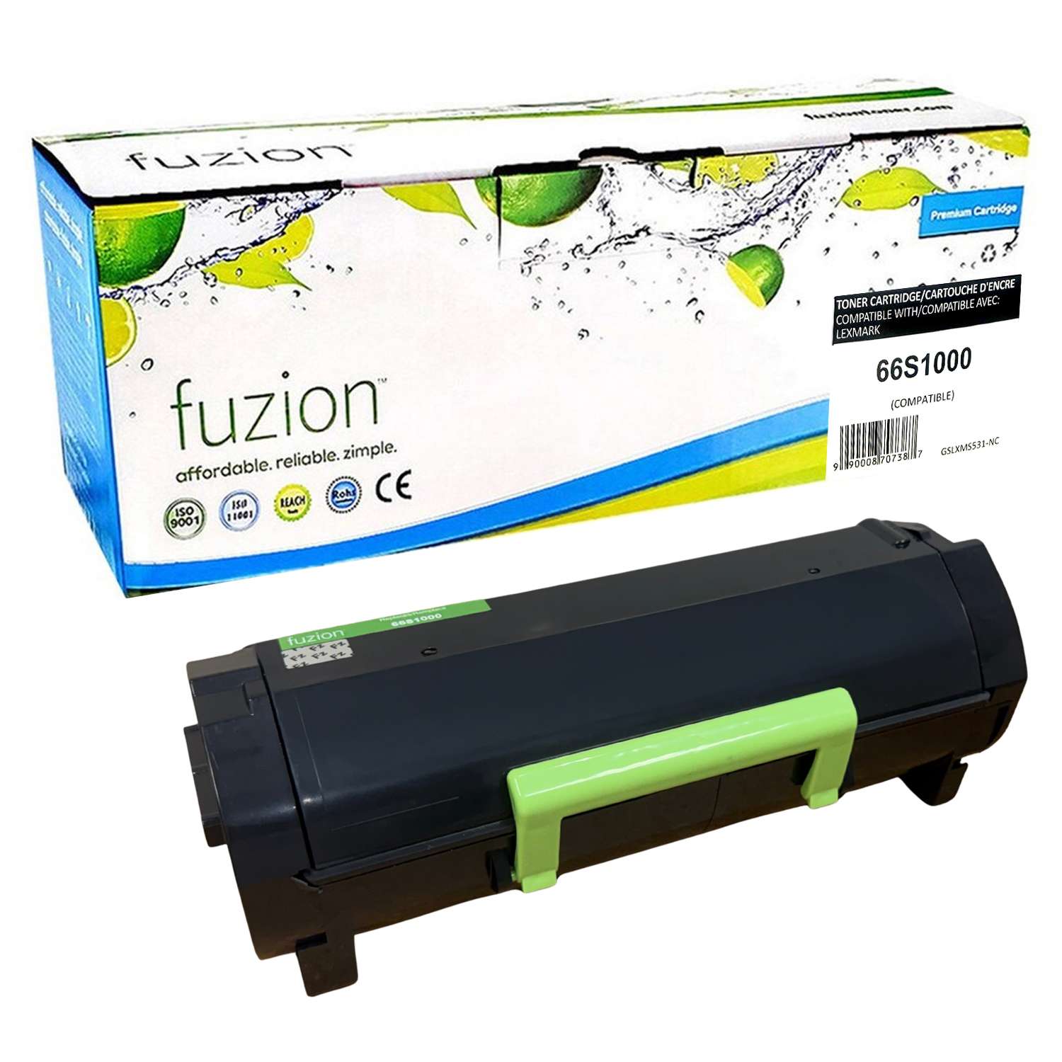 Lexmark 66S1000 Compatible Toner Cartridge 
