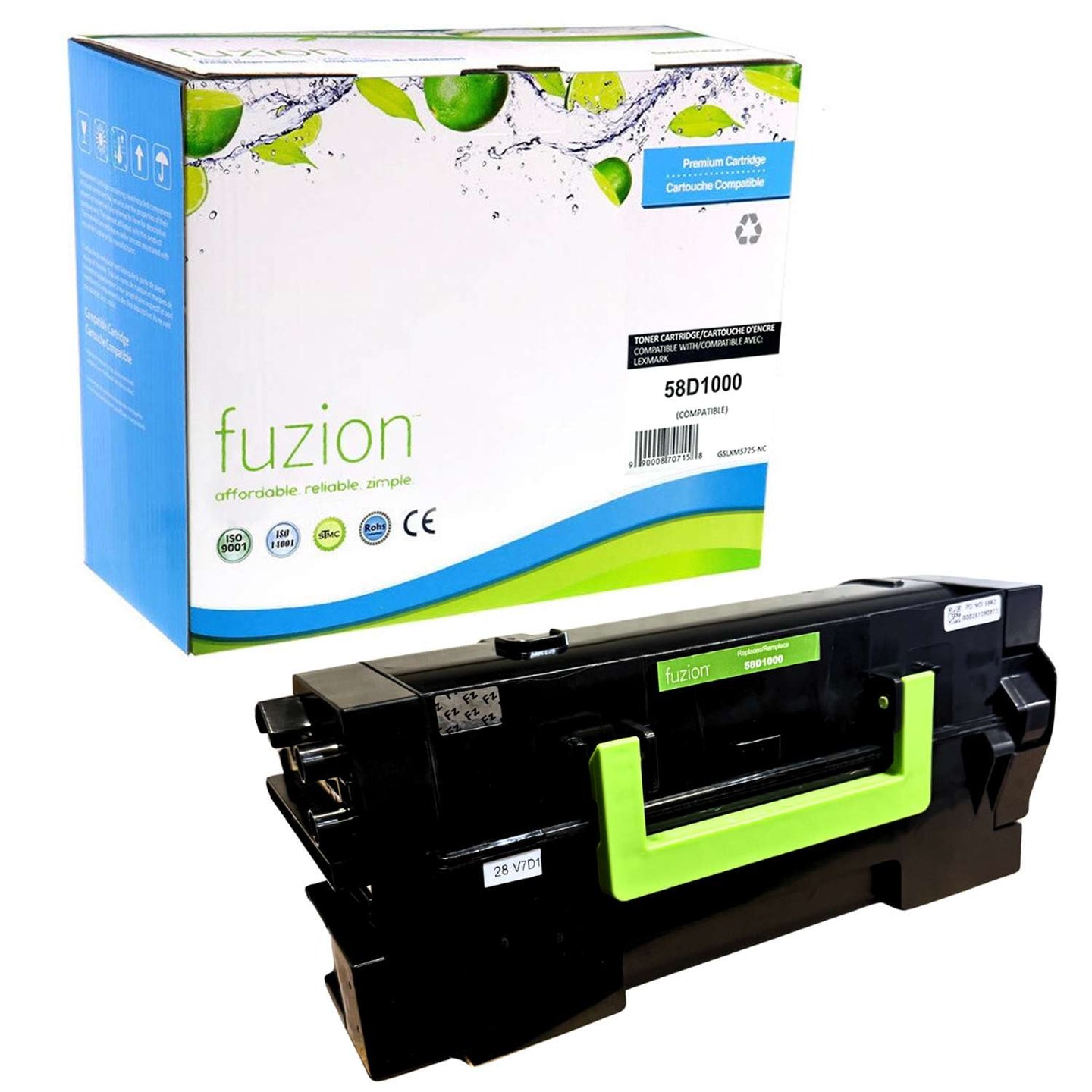 Lexmark 58D1000 Compatible Standard Yield Toner Cartridge 