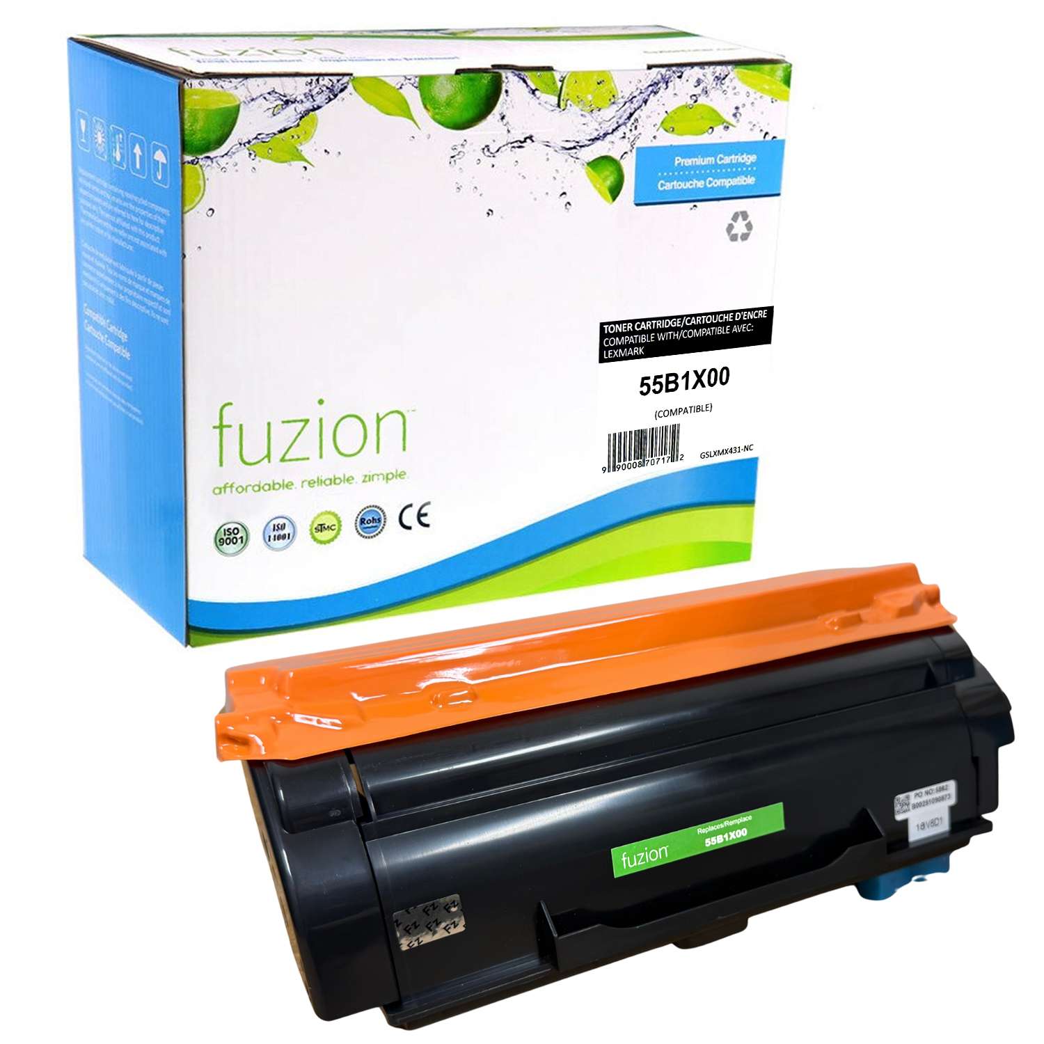 Lexmark 55B1X00 Compatible Toner Cartridge