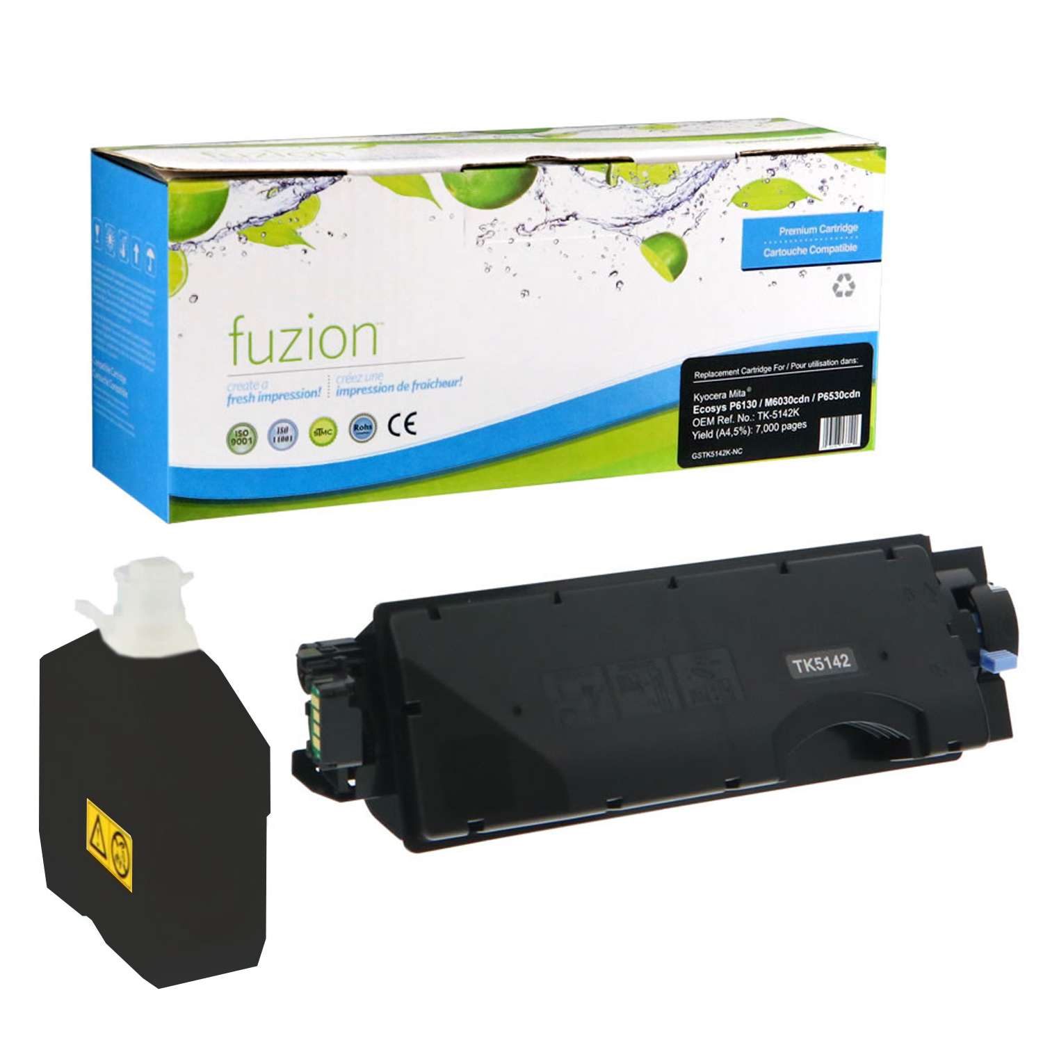Kyocera TK-5142K Compatible Toner Cartridge 