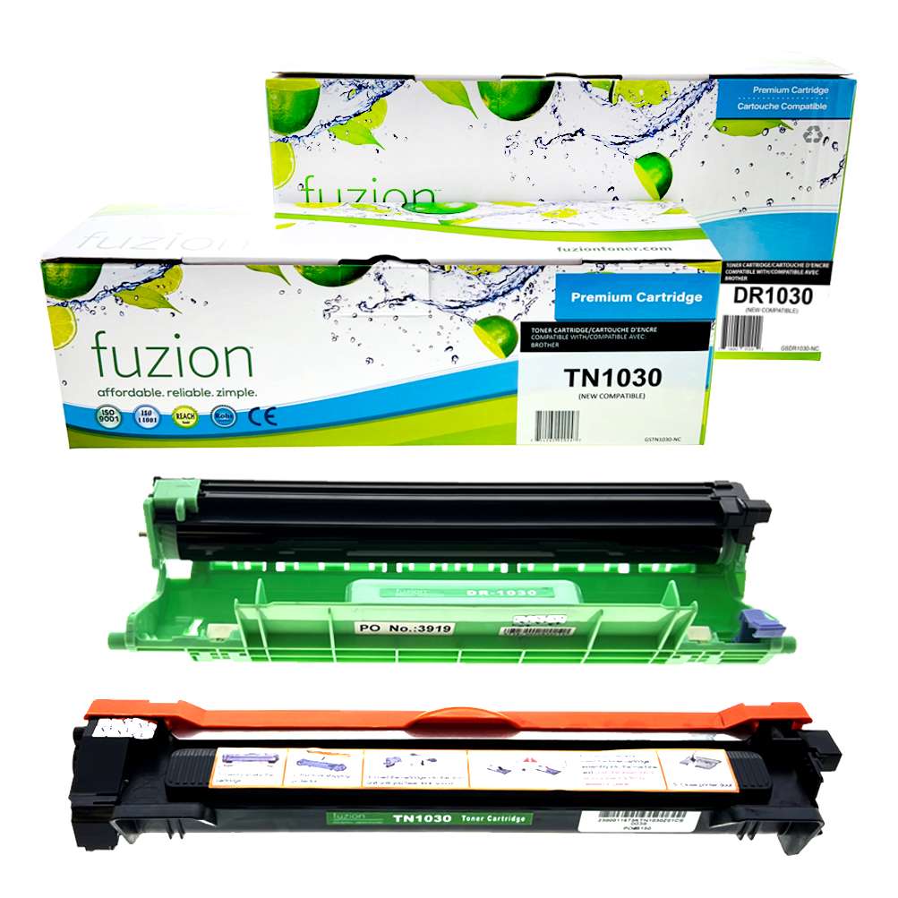 Brother TN1030 / DR1030 Compatible Toner Cartridge & Drum Combo