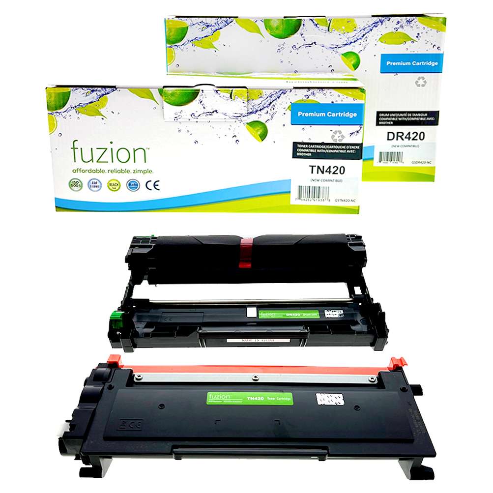Brother TN420 / DR420 Compatible Toner Cartridge & Drum Combo