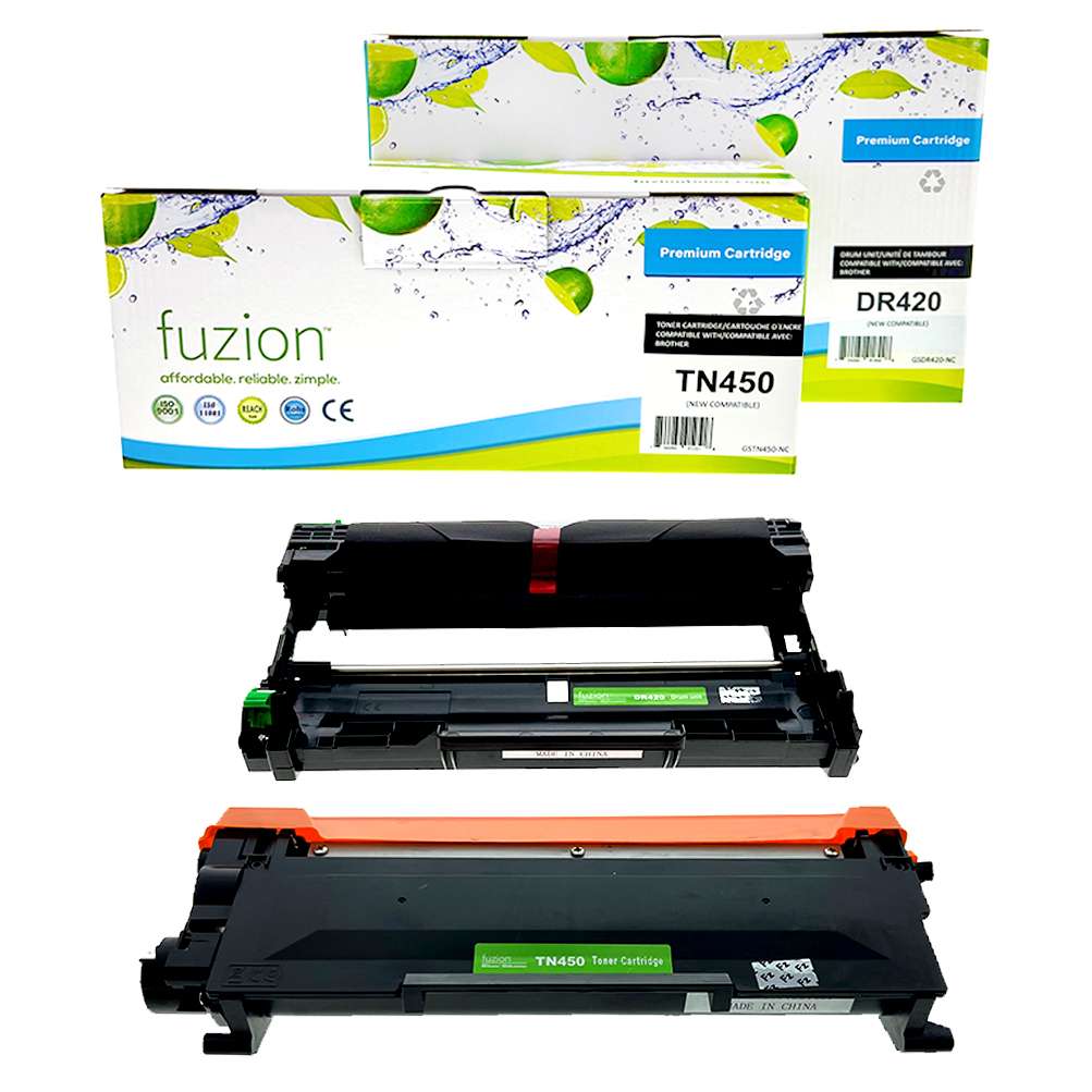 Brother TN450 / DR420 Compatible Toner Cartridge & Drum Combo