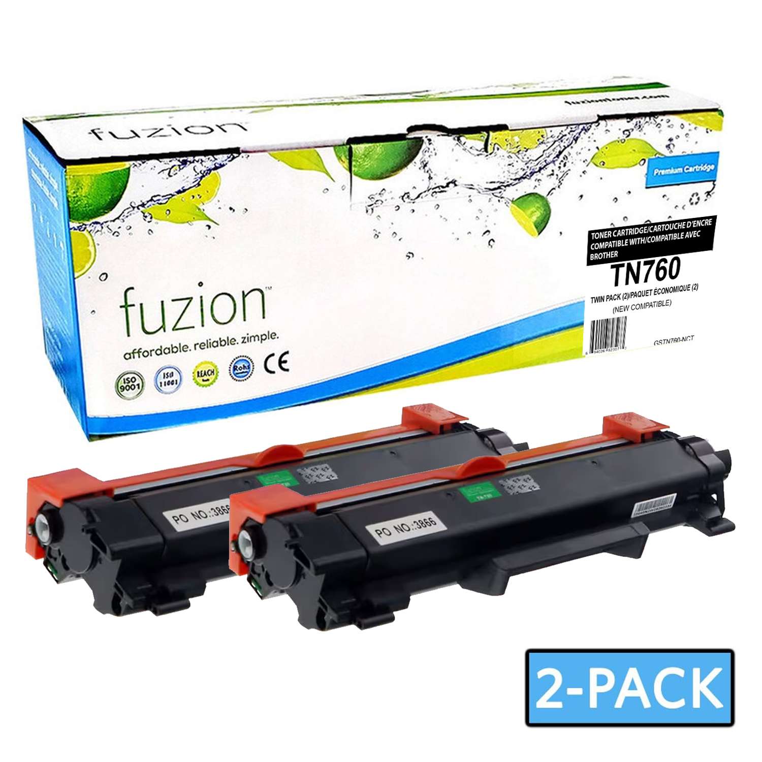 Brother TN760 Compatible Toner Cartridge