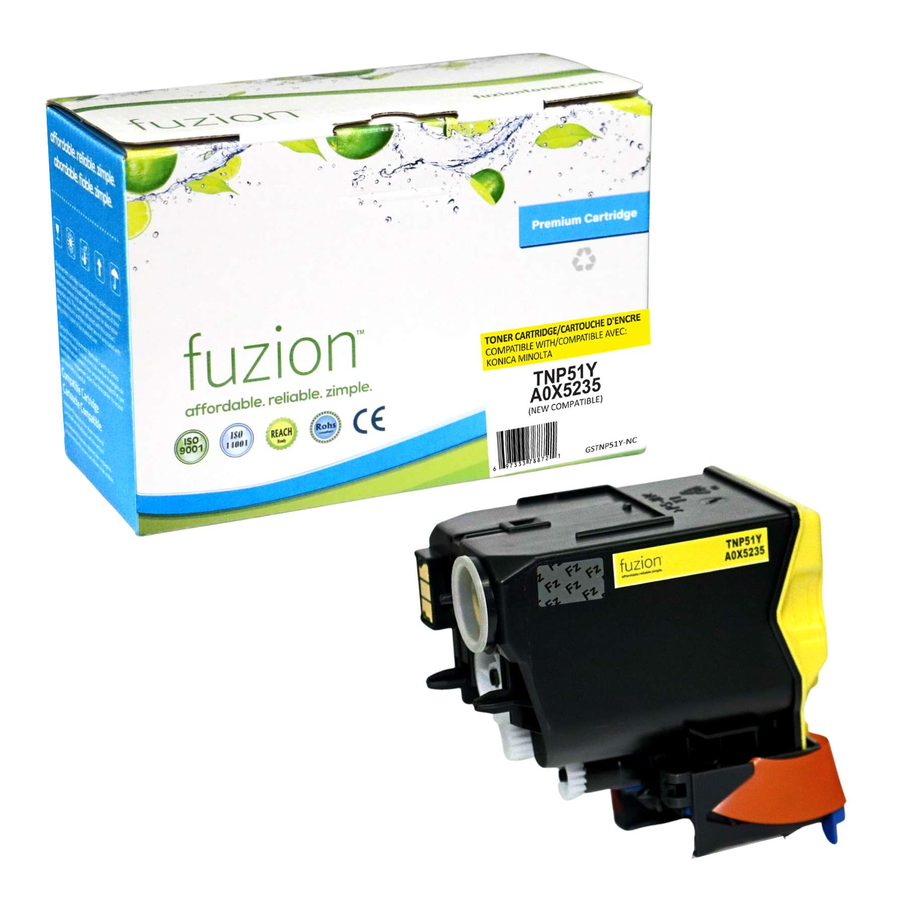 Konica Minolta TNP51Y Compatible Toner Cartridge 