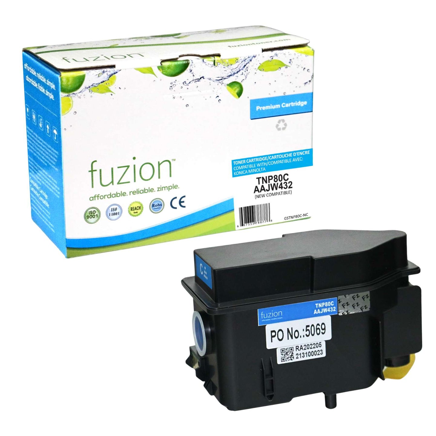 Konica Minolta TNP80C Compatible Toner Cartridge 