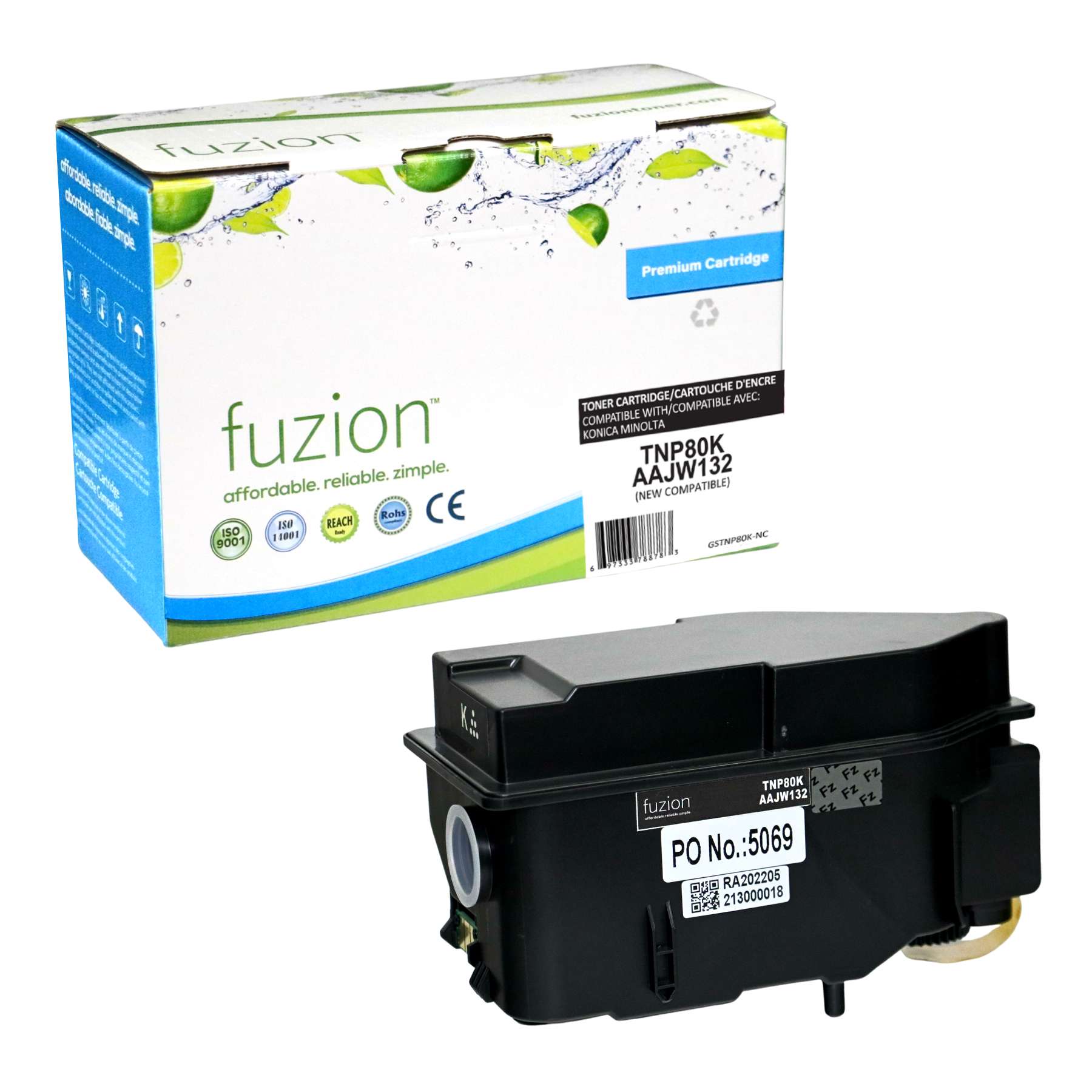 Konica Minolta TNP80K Compatible Toner Cartridge 