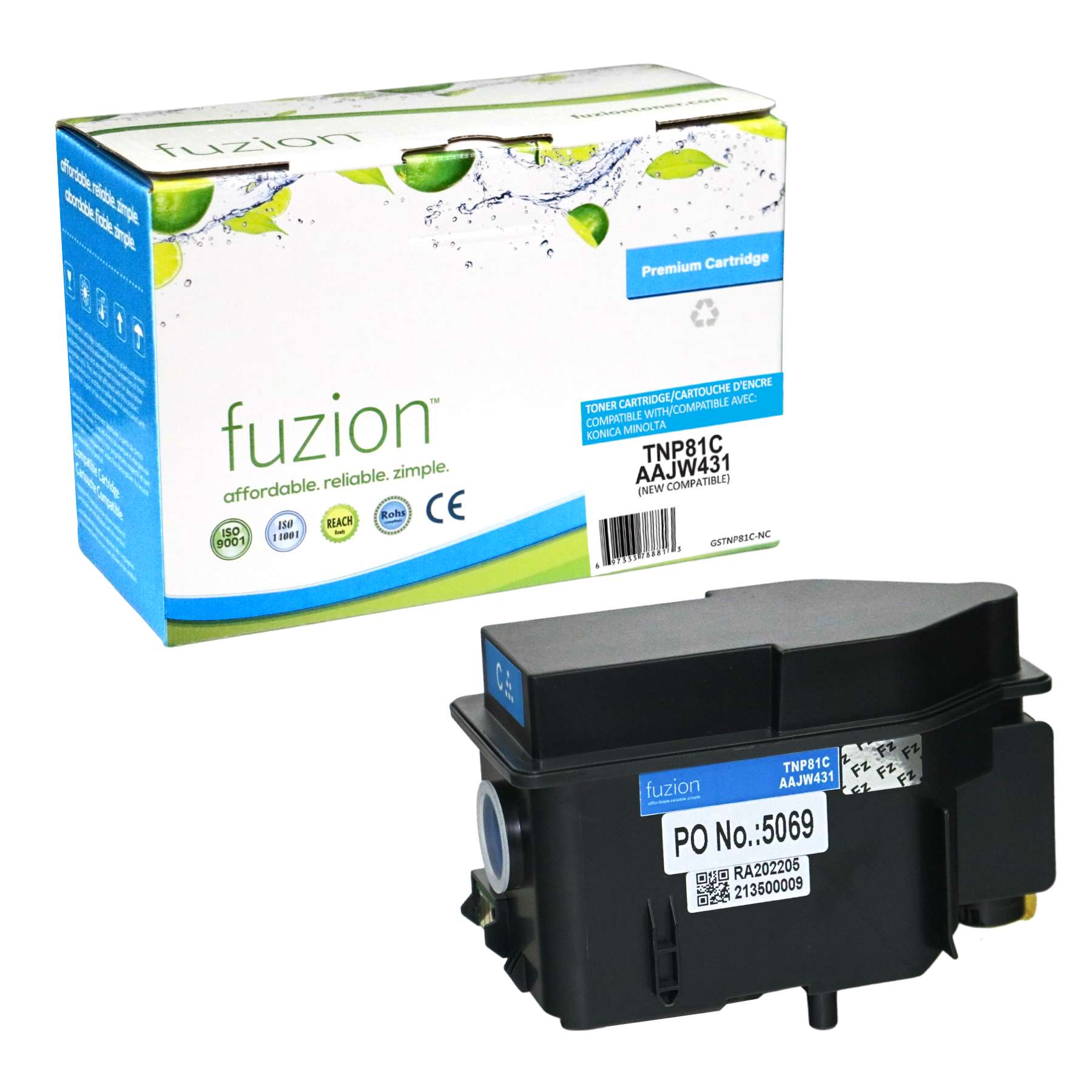 Konica Minolta TNP81C Compatible Toner Cartridge 