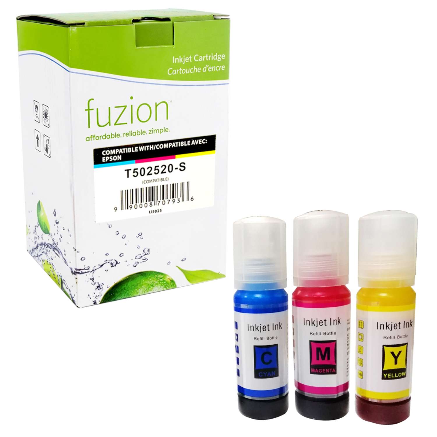 Epson T502520-S Compatible Ink Bottle Combo 