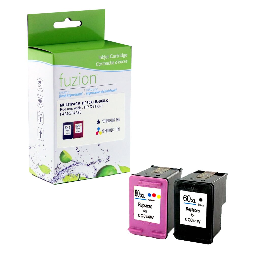 HP #60XL Remanufactured Ink CartridgeSet 