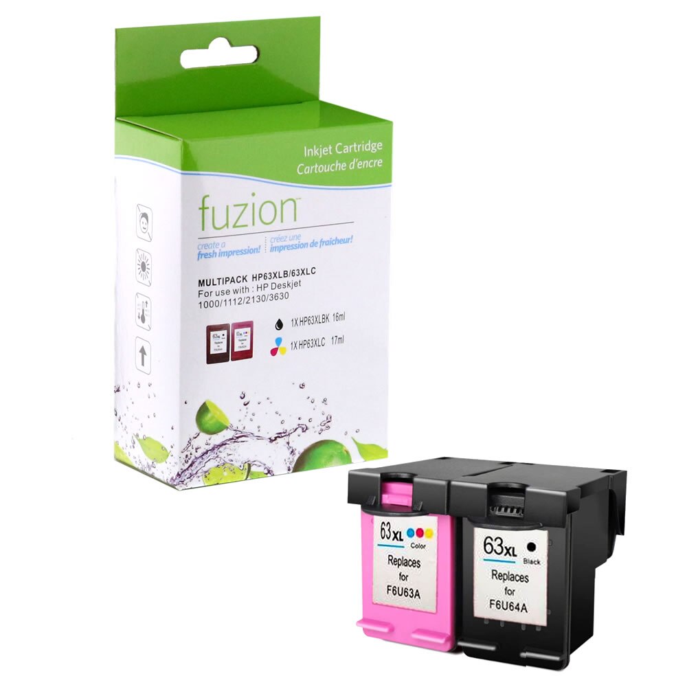 HP #63XL Remanufactured Ink CartridgeSet 