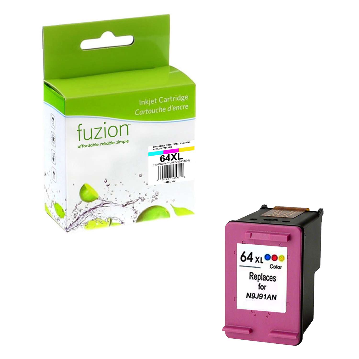 HP #64XL Remanufactured HY Ink Cartridge