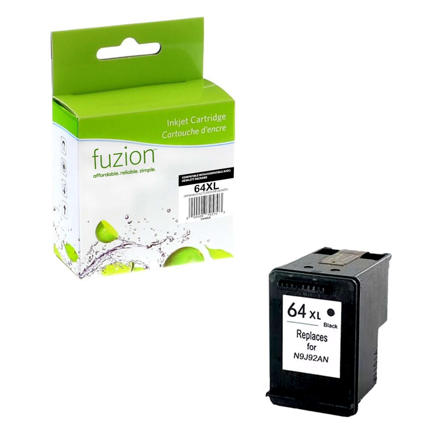 HP #64XL Remanufactured HY Ink Cartridge