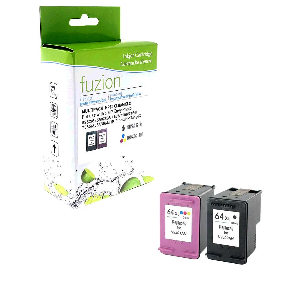 HP #64XL Remanufactured Ink CartridgeSet 