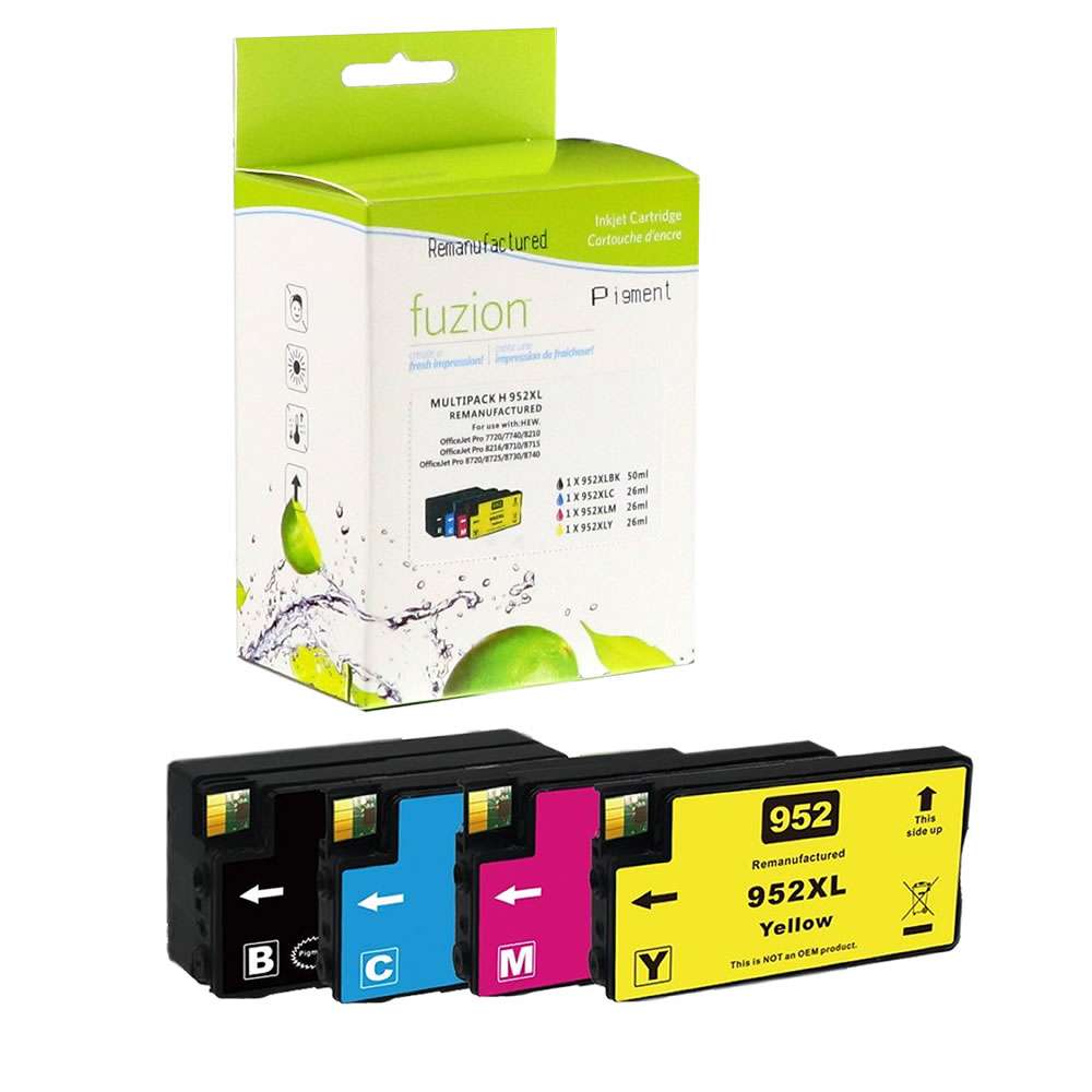 HP #952XL Remanufactured H.Y. Ink CartridgeSet 