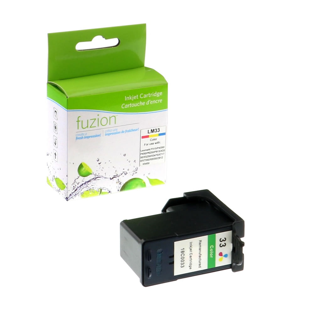 Lexmark #33 Remanufactured Tri-Colour Ink Cartridge
